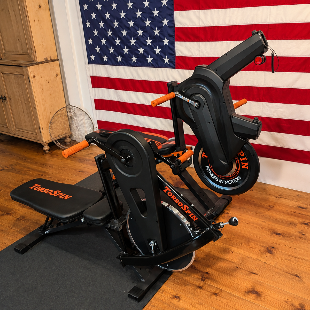 TorsoSpin Model 100 Basic Black | Upper Body Fitness Cycle